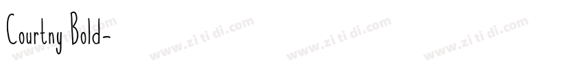 Courtny Bold字体转换